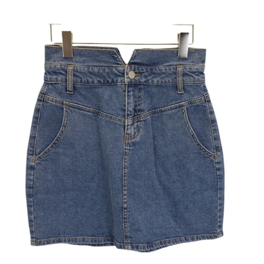 BP High Waisted Light Wash Denim Skirt Size 2XL - Picture 1 of 3